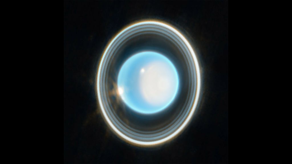 Stunning new web image: Uranus with its brilliant ring system