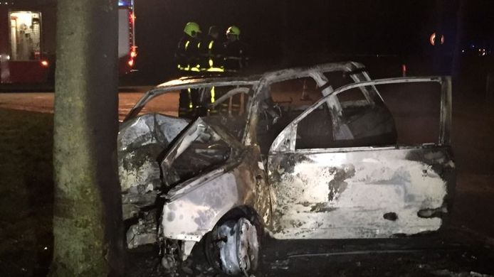 Kelly Bonin's car after the accident.