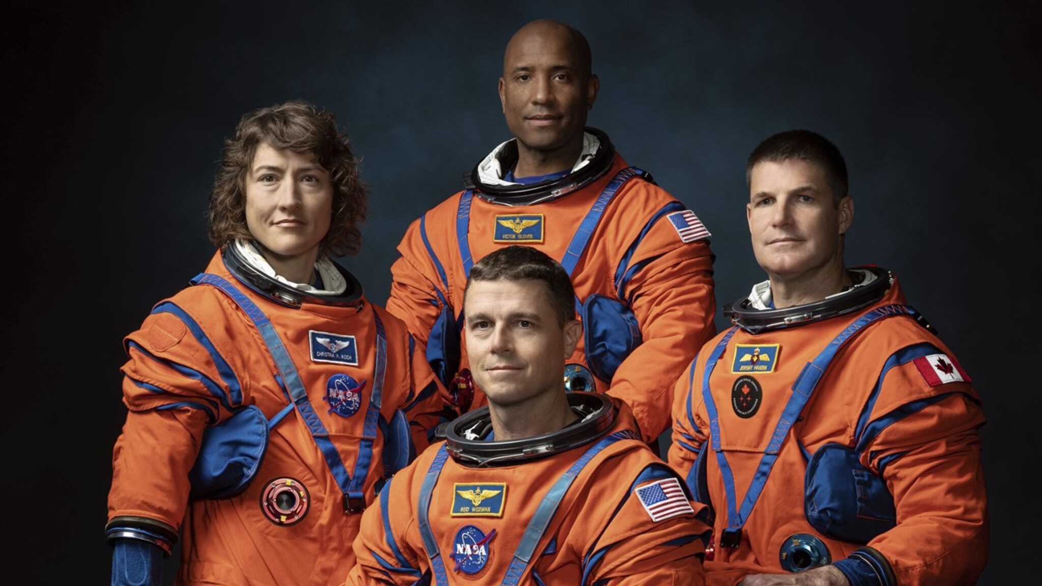 These are the four astronauts who will fly around the moon
