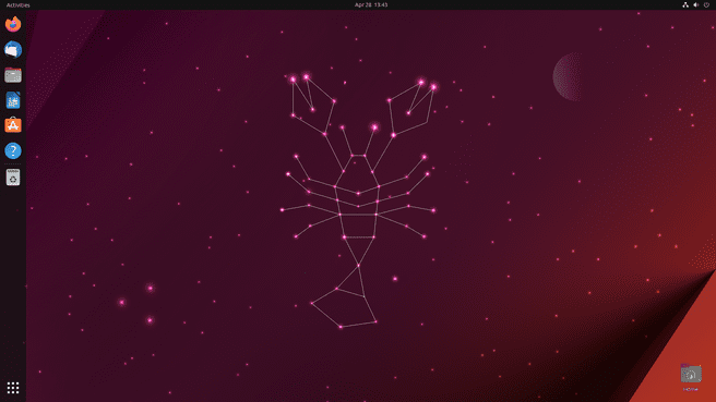 Ubuntu 23.04 Lunar Lobster Desktop Clean