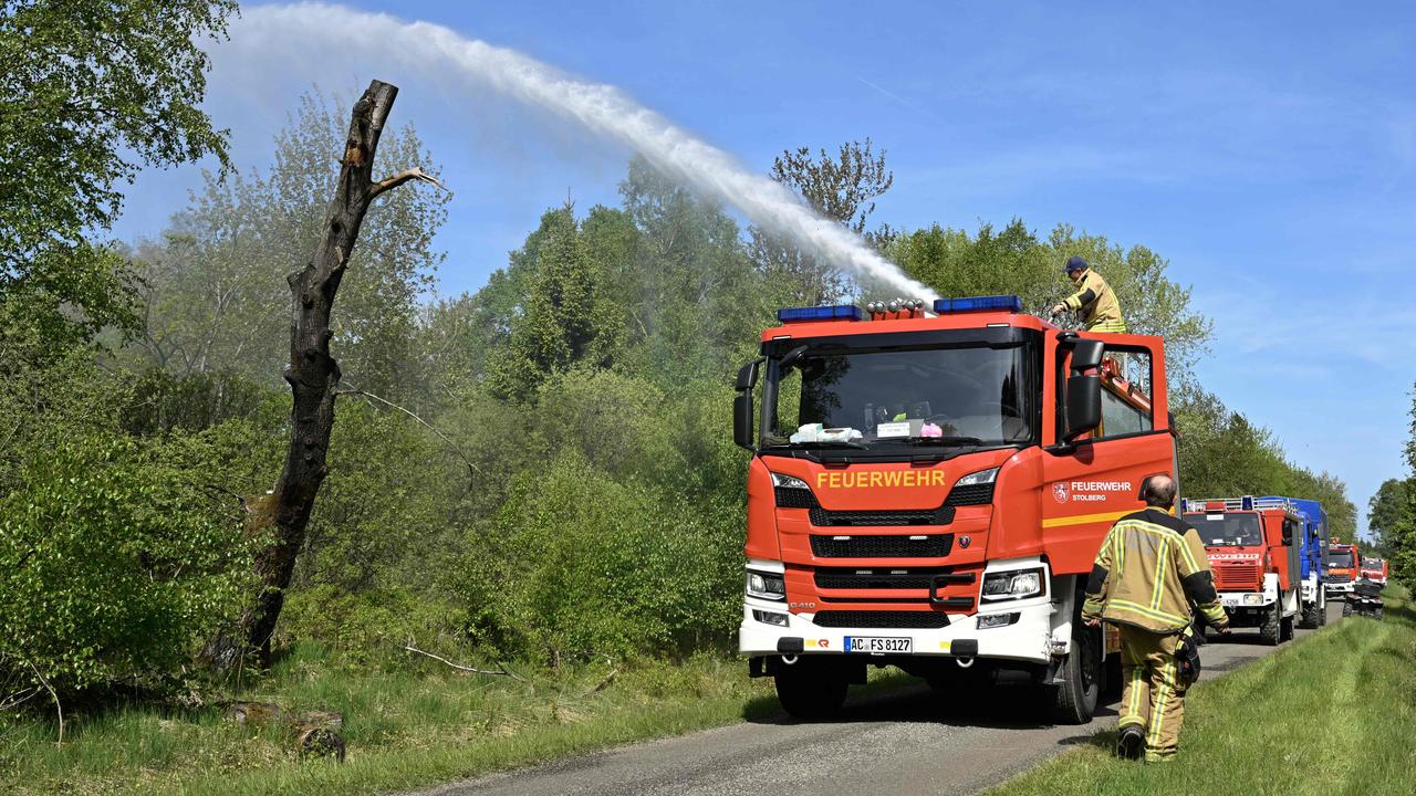 Activation of the disaster plan in the Belgian Ardennes due to a large fire in a nature reserve |  outside