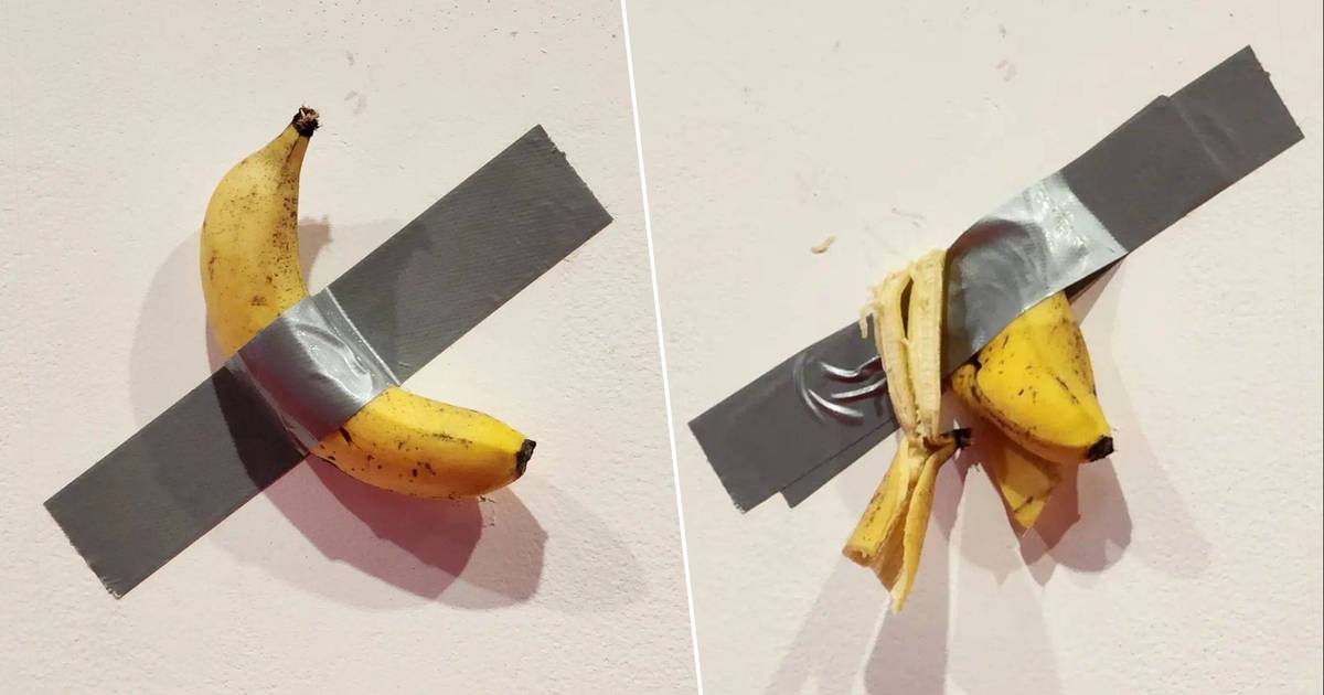 Eating Bananas is a world-famous artwork, this time by a student who was "hungry" |  strange