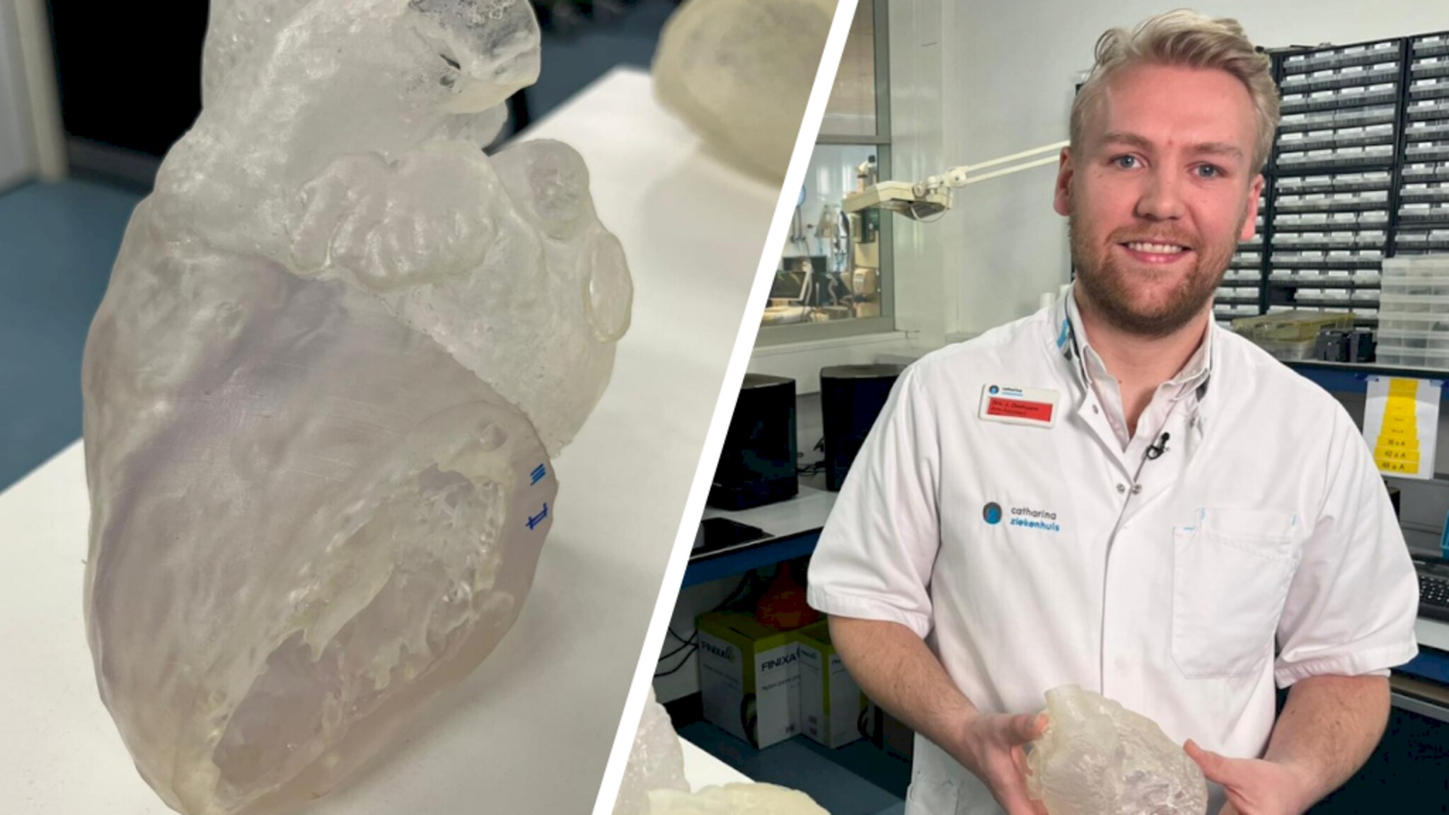 Surgeon practices surgery on a 3D-printed heart: 'very realistic'