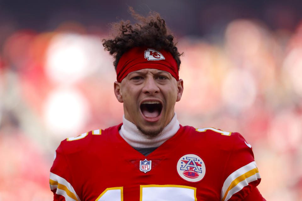 Patrick Mahomes and the Zeeves will host the 2023 season opener against the Lions, as well as the Eagles in a Week 11 Super Bowl rematch.  (Photo by David Youllett/Getty Images)
