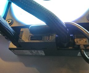 USB-C port on iCUE Link radiator for iCUE Link LCD
