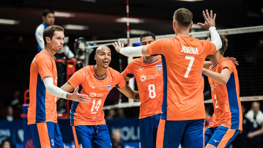 The Dutch volleyball players lost in the Nations League match against the USA