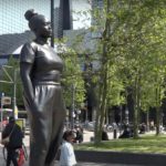 A very popular statue of a young black woman in Rotterdam.  So this is it, Roseanne Hertzberger-Jupp