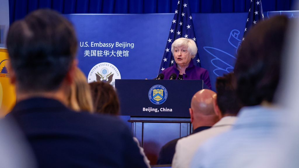 The US Treasury Secretary is cautiously optimistic after a visit to China