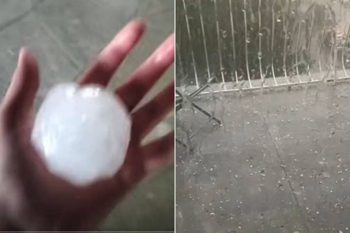 Yesterday witnessed heavy thunderstorms accompanied by significant hail in eastern France.