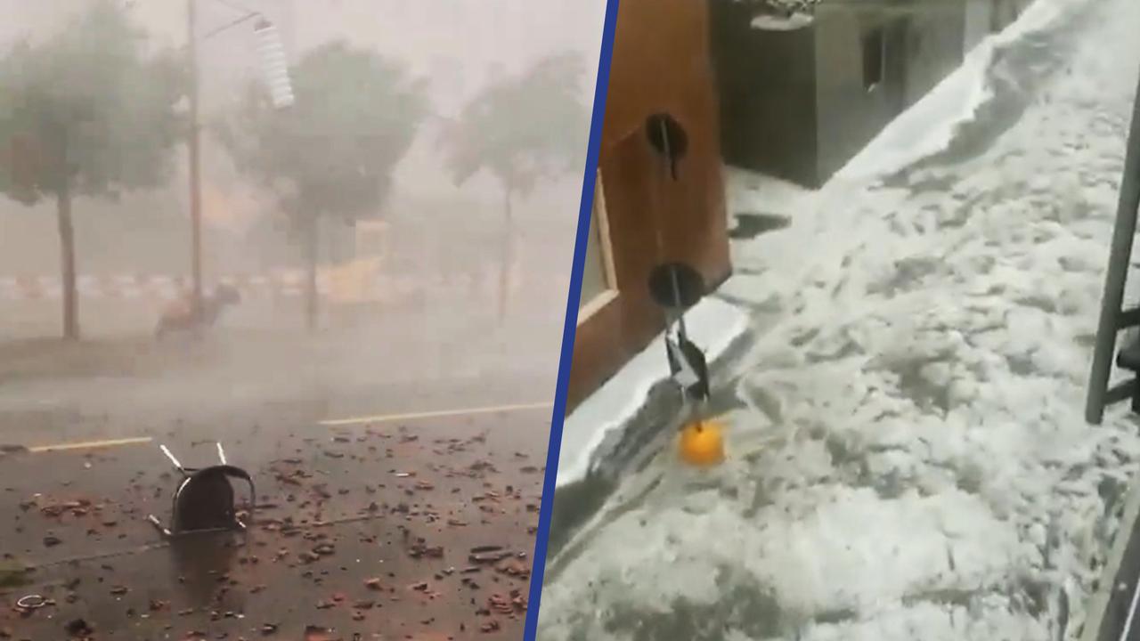 Beeld uit video: Noodweer teistert Italië en Zwitserland: Windvlagen van 217 km/u