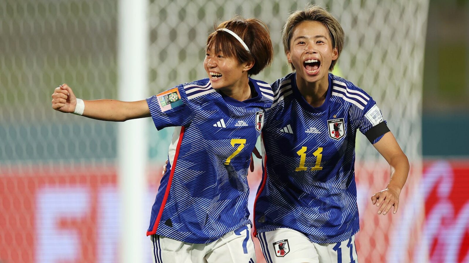 Japan's Mina Tanaka scores a goal against Zambia in the 54th minute  Women's World Cup 2023