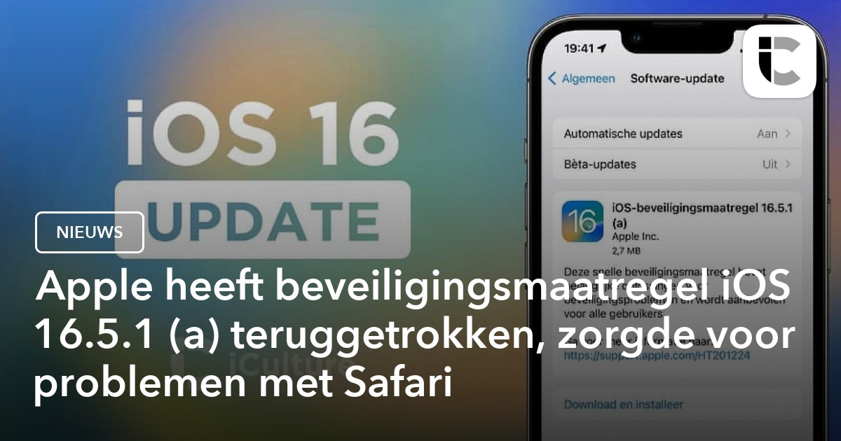 iOS 16.5.1 (a) and macOS 13.4.1 (a) security updates are discontinued