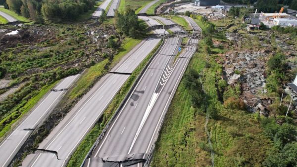 A major highway in Sweden has been closed for months due to a landslide