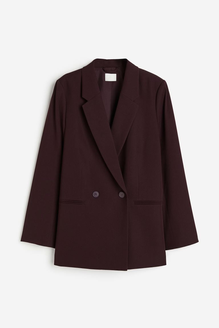 H&M/double-breasted blazer