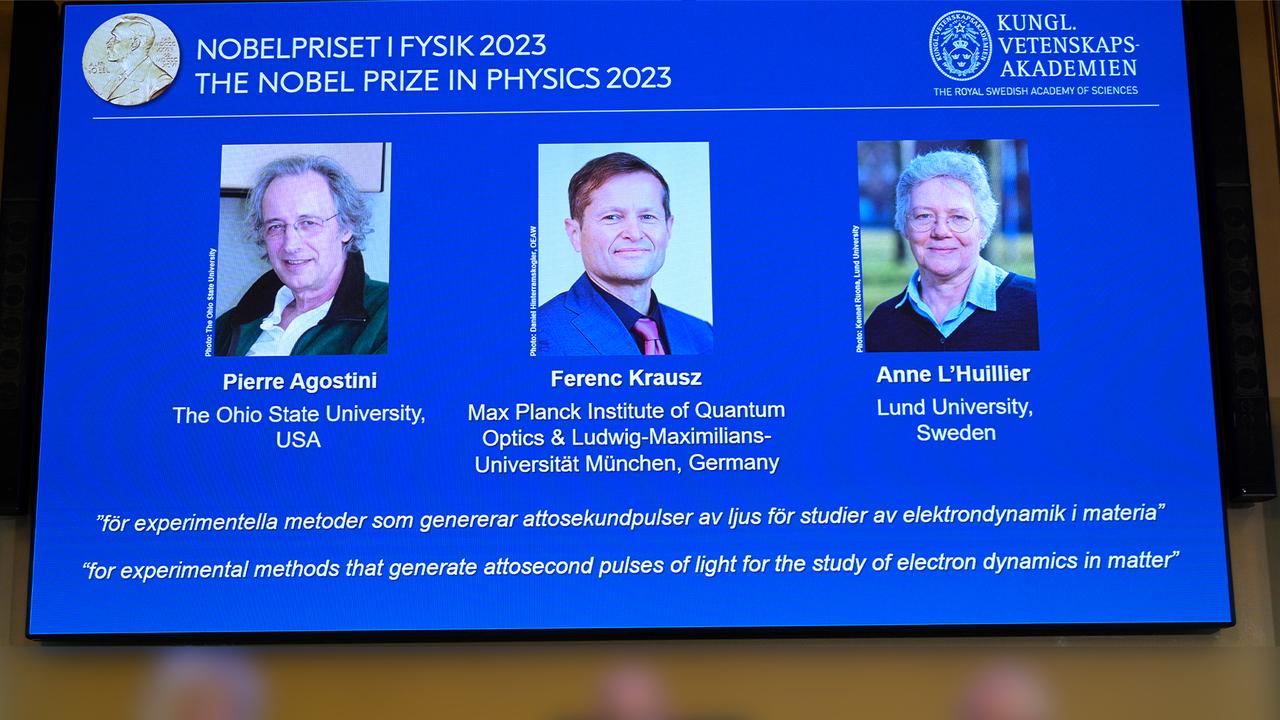 The Nobel Prize in Physics goes to research involving extremely fast flashes of light  Sciences