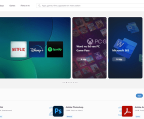 The old (left) and new web versions of the Microsoft Store