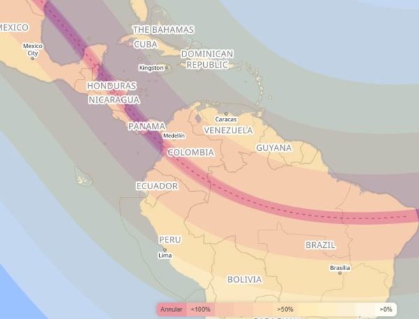 A solar eclipse will be visible in Curacao on Saturday