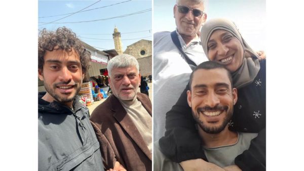 Aouni, 34, from The Hague, is trying to reach his family in Gaza via Egypt