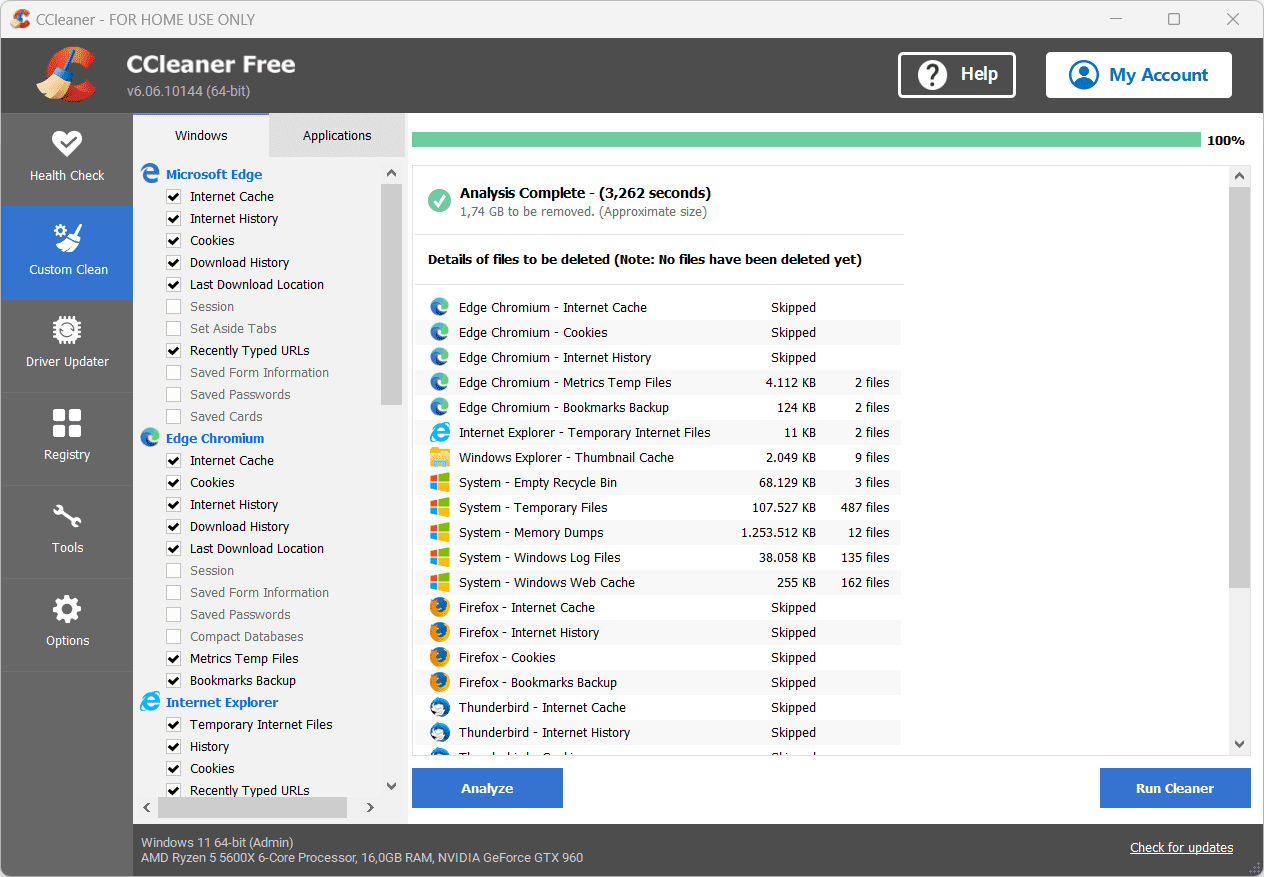 CCleaner 6.06