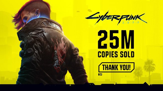 Cyberpunk 2077 has sold 25 million copies