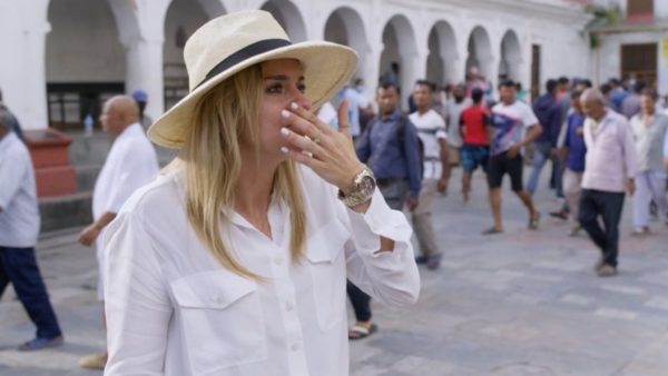 Estavana Pullman walks away while burning her body in Better Late Than Never