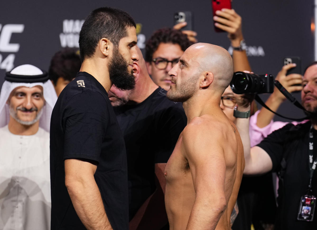 Highlights, updates and analysis of the rematch between Islam Makhachev and Alex Volkanovski;  Makhachev outperforms Usman