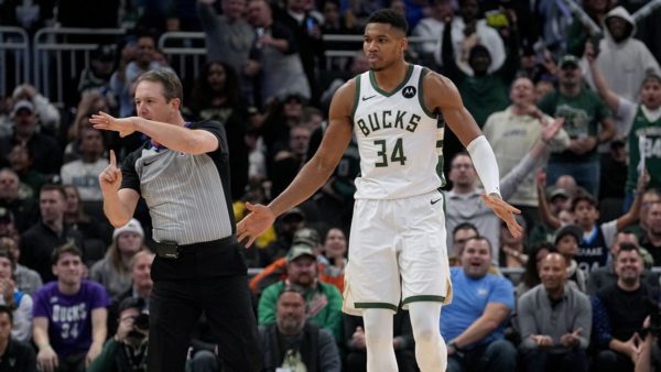Giannis Antetokounmpo was ejected in the third quarter versus the Pistons after a dunk