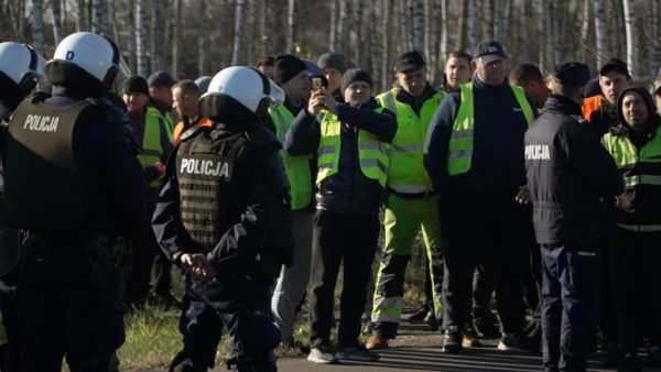 Tensions are rising on the Polish-Ukrainian border due to a protest by truck drivers