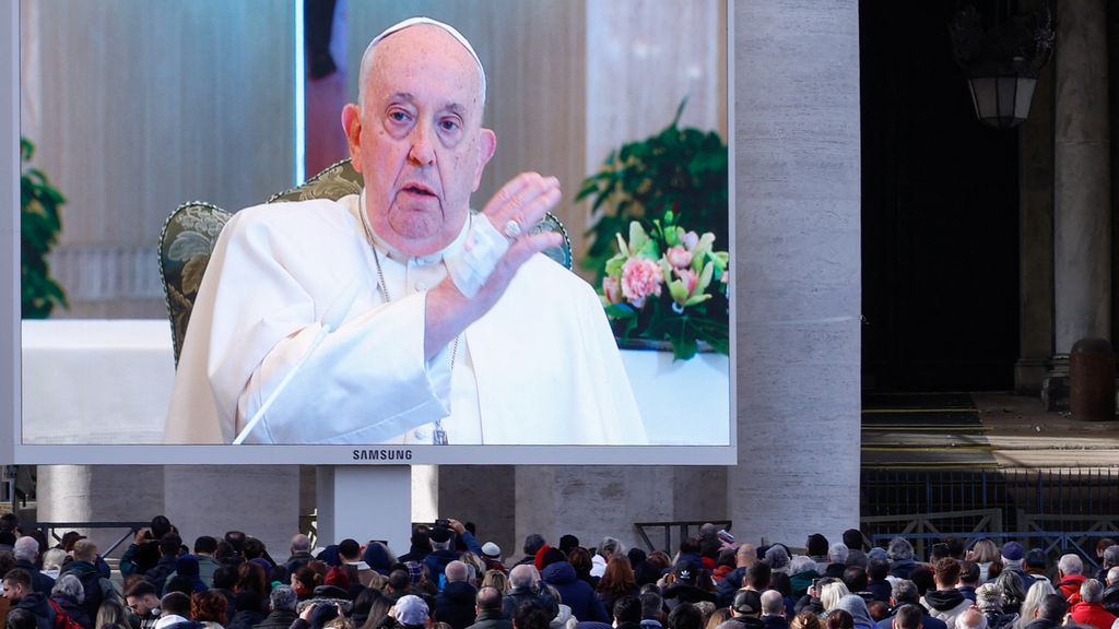 The Pope has pneumonia, and the speech is not in St. Peter’s Square