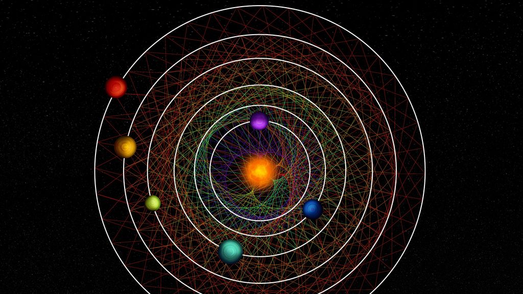 These six planets have been orbiting their sun rhythmically for a billion years