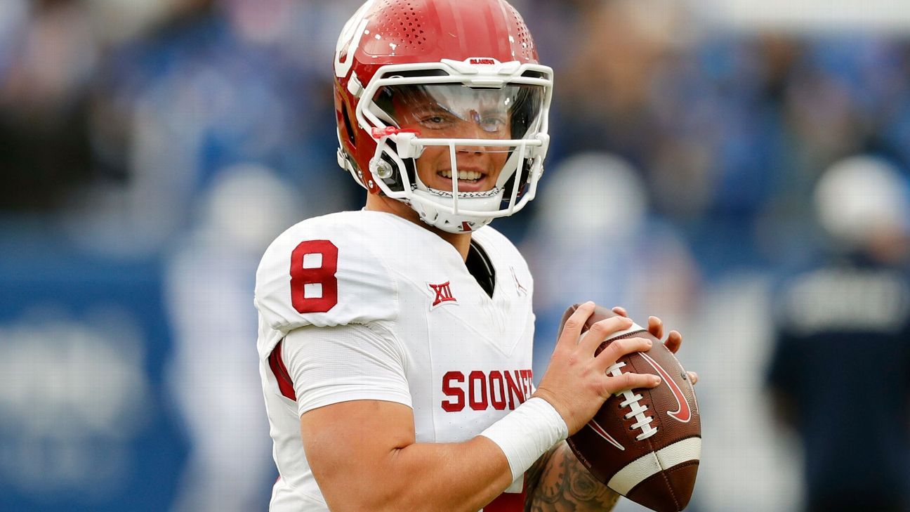Sooner QB Dillon Gabriel leaves BYU game with an undisclosed injury