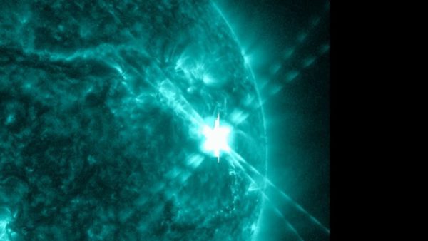 NASA captures the largest solar flare in recent years