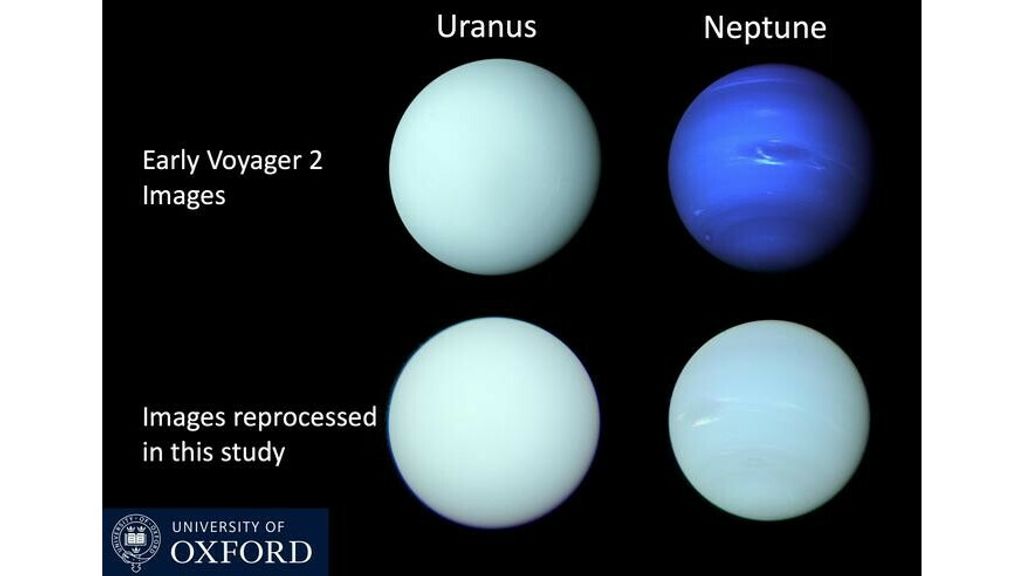 The colors of Neptune and Uranus are much more similar than expected