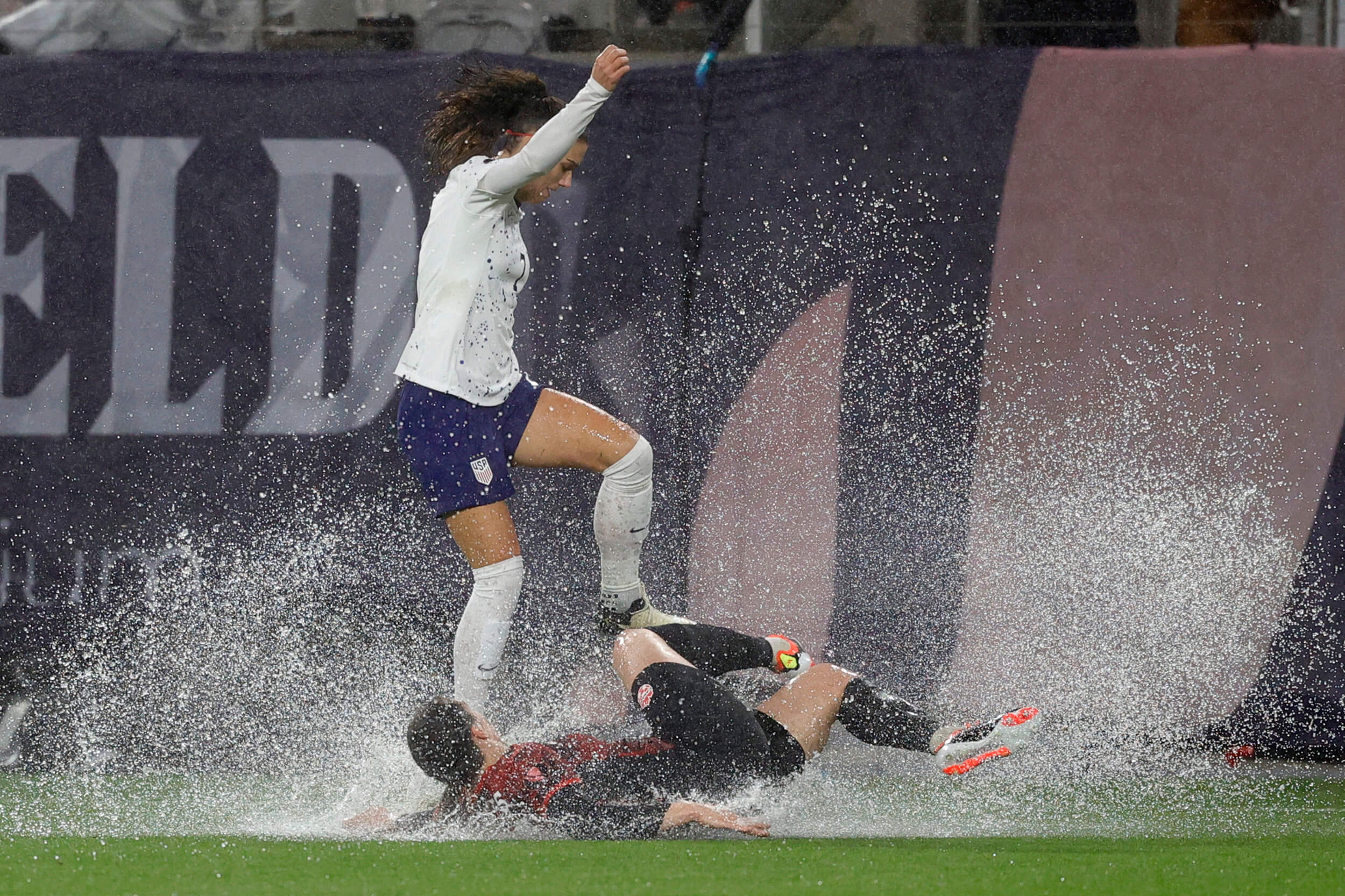 USWNT tops Canada on penalties in epic, rain-soaked Gold Cup semi-final