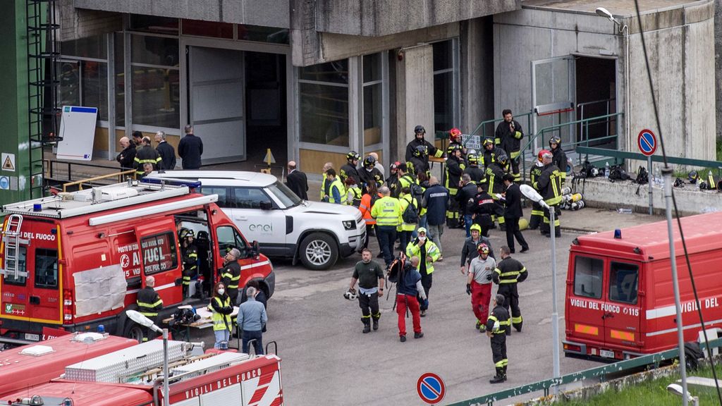 Emergency services in Italy are still searching for four people missing after a deadly explosion at a power station