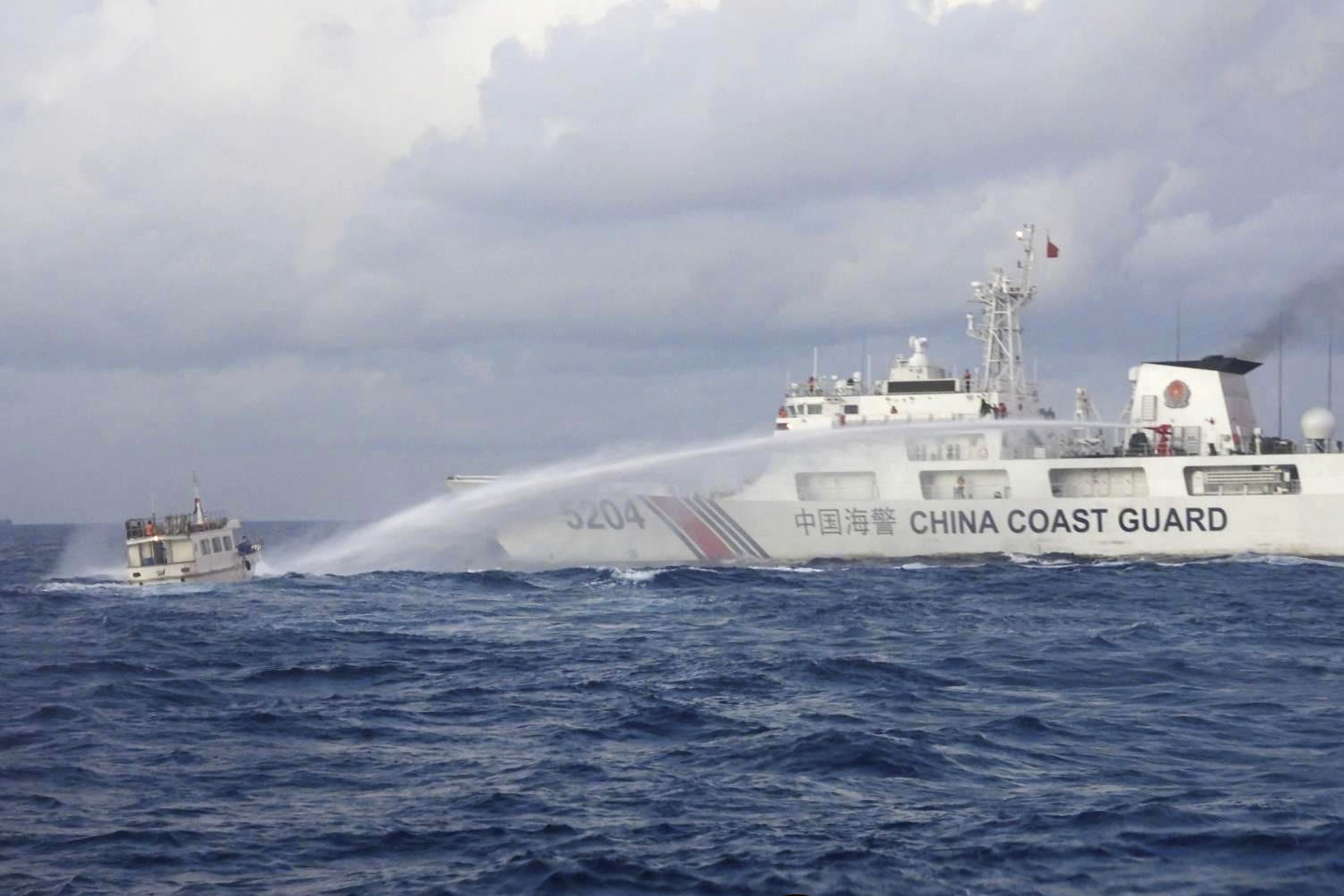 In December, Chinese and Philippine ships collided in the South China Sea.  (ANP / Associated Press)