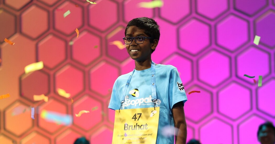 Bruhat Soma's electric tie-breaking performance earns the Spelling Bee championship