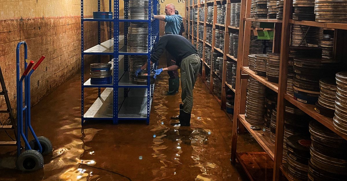 The weak eye films suffered water damage in the storage vault.  “We are currently in crisis mode”