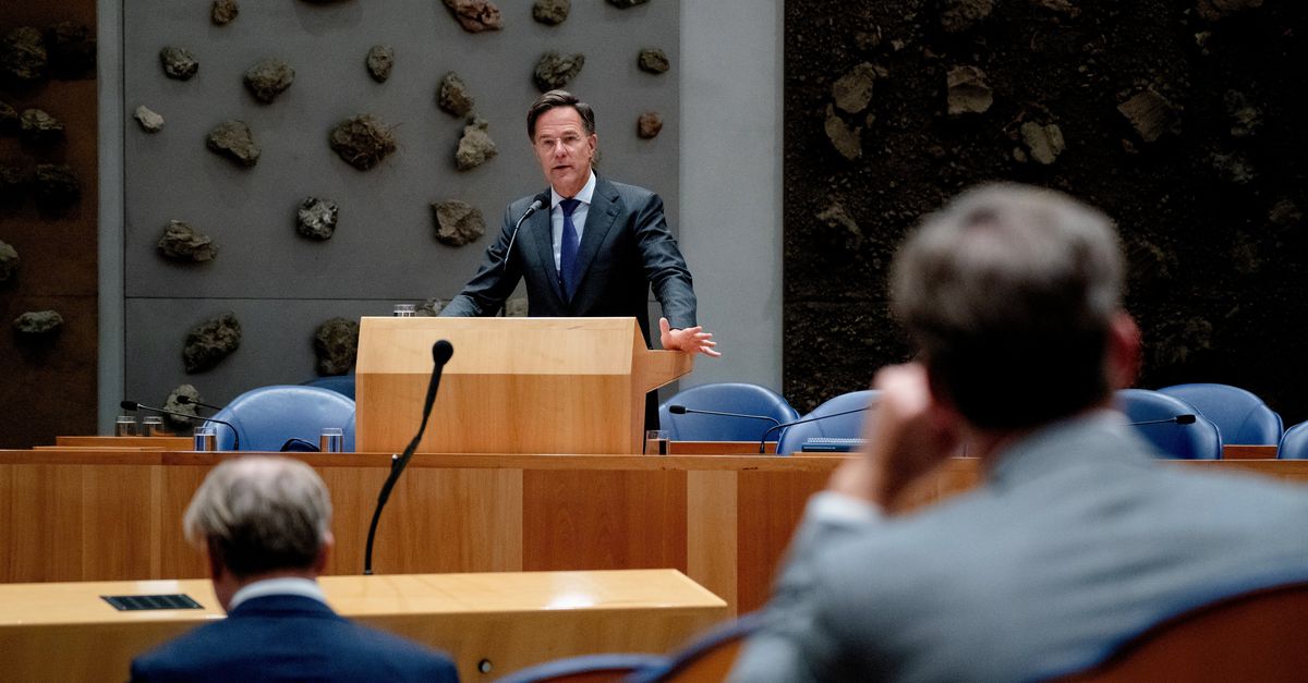 In Rutte's last debate, he clashed equally forcefully with the new coalition