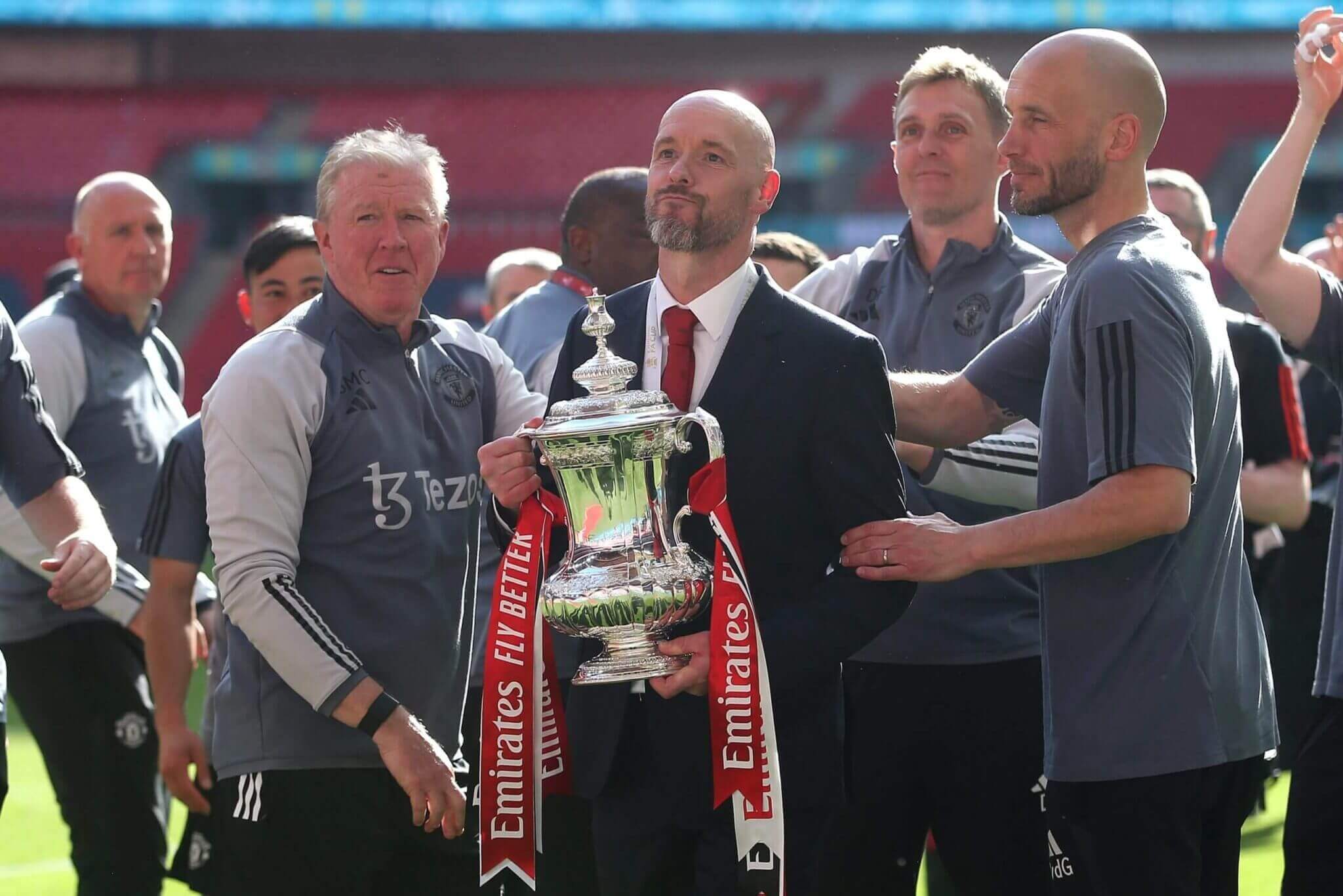 Ten Hag led United to FA Cup victory in May (Crystal Becks/MP Media/Getty Images)