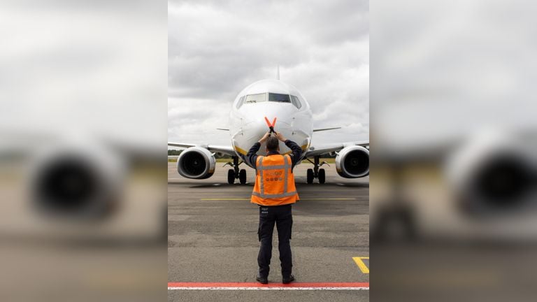 Arnaud also has other duties besides working in baggage handling (Photo: Eindhoven Airport).