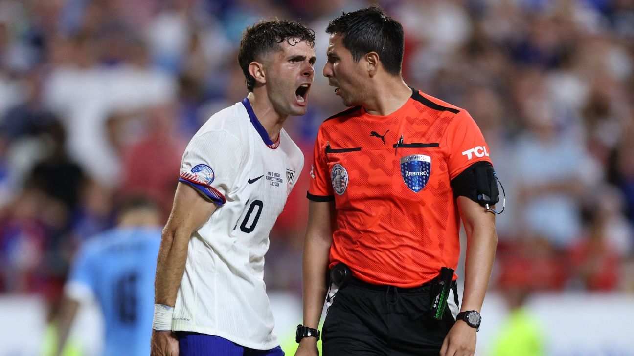 With the U.S. already out of the Copa America group stage, Pulisic's hand was denied by the referee