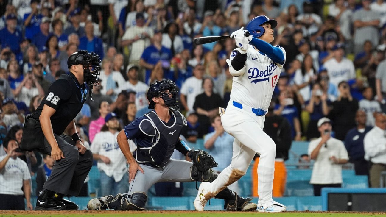 Dodgers' Shohei Otani enters 40s and 40s club with big win