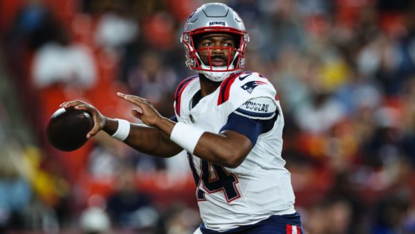 The Patriots selected Jacoby Brissett as the starting quarterback over Drake Maye.