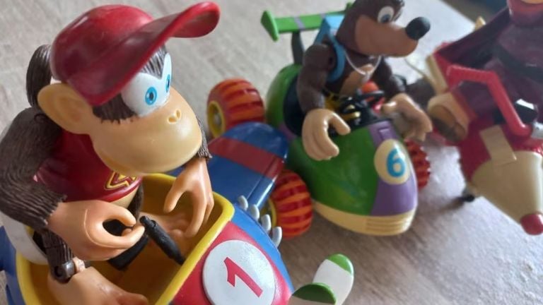 Diddy Kong Racing Statues.